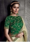 Embroidered Work Fancy Fabric Traditional Designer Saree For Ceremonial - 1