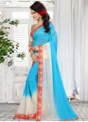 Lace Work Contemporary Style Saree For Casual - 1
