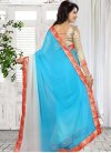 Lace Work Contemporary Style Saree For Casual - 2