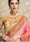 Coral and Pink Trendy Classic Saree For Festival - 1