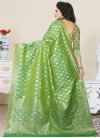 Banarasi Silk Thread Work Contemporary Saree - 2