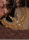 Flamboyant Gold Rodium Polish Brass Kundan Work Bridal Jewelry - 1