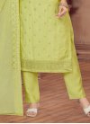Silk Blend Readymade Salwar Suit For Festival - 1