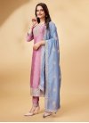 Vichitra Silk Embroidered Work Pant Style Designer Salwar Kameez - 1