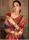 Woven Work Maslin Silk Designer Traditional Saree - 1