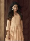 Faux Georgette Embroidered Work Readymade Floor Length Gown - 1