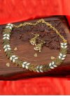 Swanky Gold Rodium Polish Stone Work Alloy Jewellery Set For Ceremonial - 1
