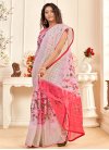 Pink and Rose Pink Designer Contemporary Style Saree - 1