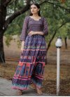 Chanderi Silk Digital Print Work Floor Length Trendy Gown - 2