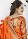Appealing  Lace Work Trendy Classic Saree For Festival - 1