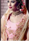 Mint Green and Pink Embroidered Work Trendy Lehenga - 2