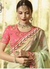 Embroidered Work Contemporary Saree For Festival - 1