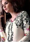 Tempting Black and Off White Embroidered Work Patiala Suit - 1