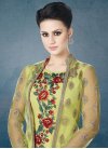 Sightly Faux Georgette Jacket Style Salwar Kameez For Ceremonial - 1