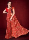 Faux Georgette Embroidered Work Designer Traditional Saree - 2
