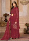 Embroidered Work Jacket Style Salwar Suit - 1
