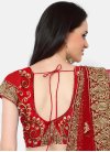 Adorning Booti Work Silk Trendy A Line Lehenga Choli For Bridal - 2