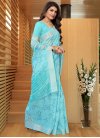 Linen Designer Traditional Saree For Casual - 1