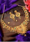 Awesome Gold Rodium Polish Jewellery Set For Ceremonial - 1
