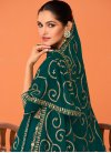 Georgette  Floor Length Designer Salwar Suit For Festival - 1