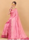 Pink and Rose Pink Art Silk Designer Traditional Saree - 2