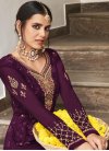 Embroidered Work Palazzo Salwar Suit - 1