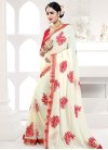 Faux Georgette Traditional Saree For Ceremonial - 1