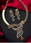 Lovely Alloy Stone Work Jewellery Set For Ceremonial - 1