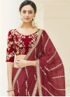 Embroidered Work Designer Traditional Saree For Festival - 1
