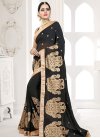 Faux Georgette Classic Saree For Ceremonial - 1