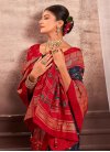 Digital Print Work Tussar Silk Designer Contemporary Style Saree For Ceremonial - 2