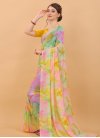 Faux Georgette Designer Traditional Saree For Ceremonial - 1