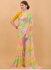 Faux Georgette Designer Traditional Saree For Ceremonial - 2