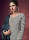 Embroidered Work Sharara Salwar Suit For Ceremonial - 1
