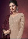 Faux Georgette Sharara Salwar Suit For Ceremonial - 1