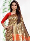 Black and Red Contemporary Style Saree - 1