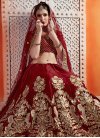 Crepe Velvet Trendy Lehenga Choli For Bridal - 1