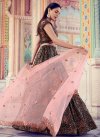 Fancy Fabric Resham Work Trendy A Line Lehenga Choli - 1