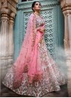 Faux Georgette Embroidered Work A - Line Lehenga - 1