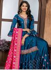 Satin Silk Designer Kameez Style Lehenga Choli - 1