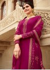 Faux Georgette Pant Style Pakistani Salwar Kameez For Ceremonial - 2