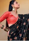 Lace Work Faux Georgette Traditional Designer Saree - 1