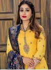 Embroidered Work Cotton Satin Trendy Designer Salwar Suit - 1