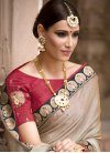 Staggering Lace Work  Trendy Classic Saree For Ceremonial - 1