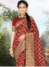 Woven Work Contemporary Style Saree For Casual - 1