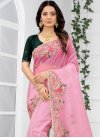 Embroidered Work Traditional Designer Saree For Party - 1