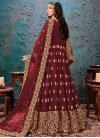 Faux Georgette Embroidered Work Floor Length Anarkali Salwar Suit - 1