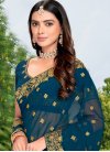Georgette Trendy Saree For Ceremonial - 1