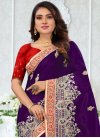 Embroidered Work  Contemporary Style Saree - 1