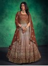 Faux Georgette Readymade Long Length Gown - 3